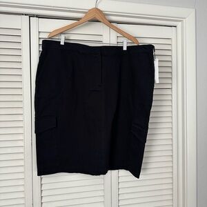 NWT Calvin Klein Black Cargo Skirt